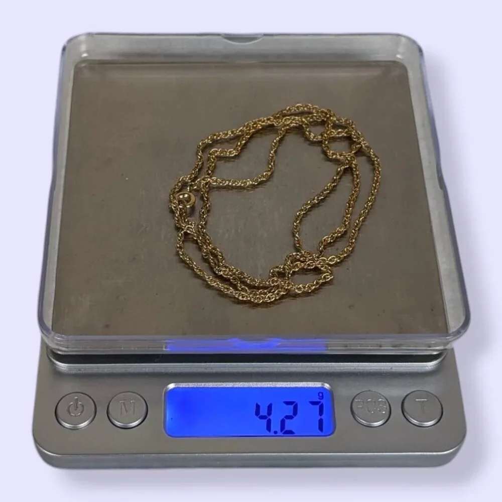 V. Dainty Rope Chain Necklace - Picture 5 of 5